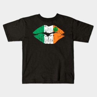 Kiss Me Irish Funny St. Patrick’s Day Kids T-Shirt